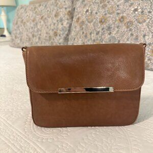Small Leather Crossbody Bag - Chai